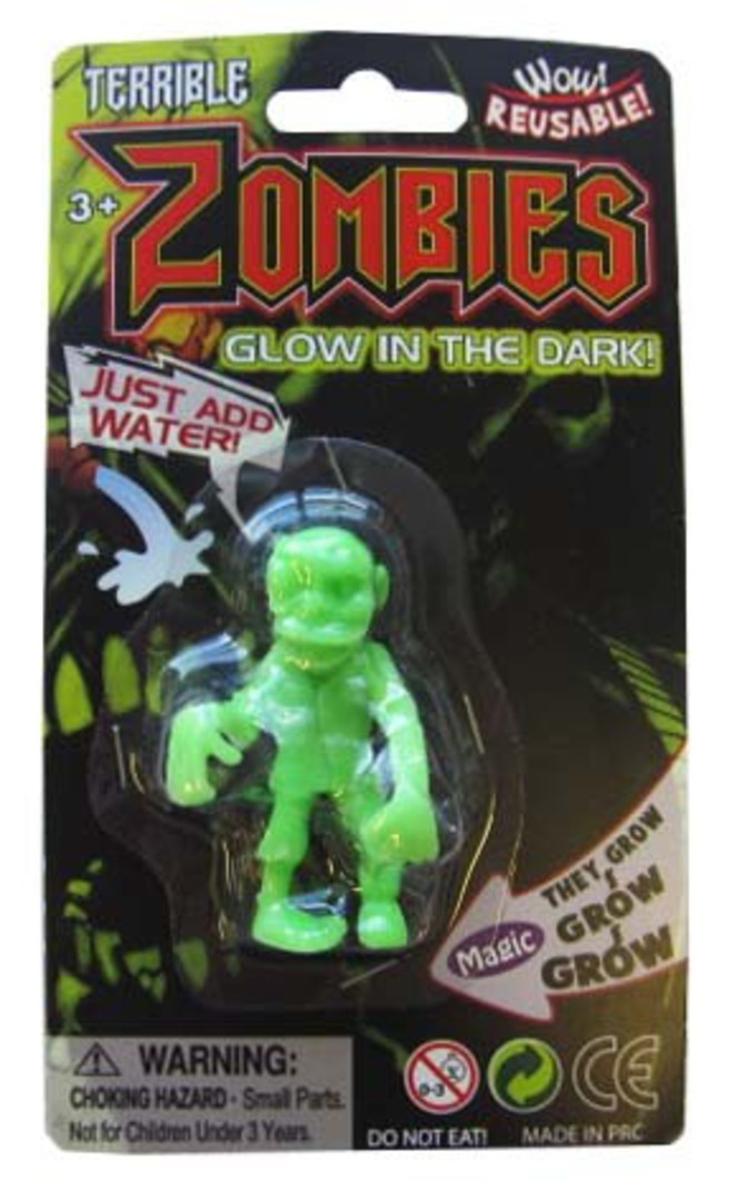 Terrible Zombies Glow in the Dark Grow Toy image 0